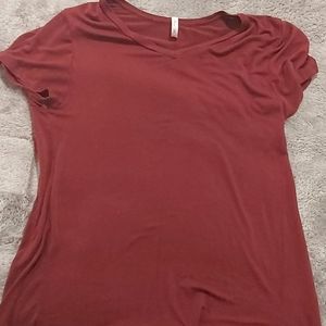 Burgundy shirt